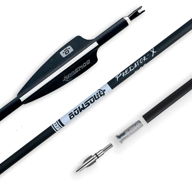 BOWSOUL 31Inch Carbon Arrows for Target Practice Hunting Arrow with