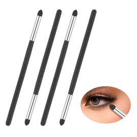 4 Pieces Eyeliner Smudge Brush Pencil Soft Makeup Tool Eyeshadow Applicators Blending Brush Professional Sponge Blending Makeup Tool for Women Blending Eye Shadow Liner