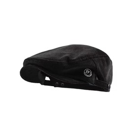 CMUNDLJQ Unisex Vintage Look Cord Beret Beret Peaked Cap Newsboy Adjustable Flat Cap for Men and Women, black