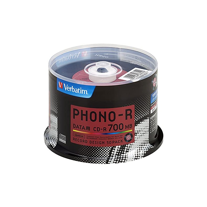 Mitsubishi Chemical Media Verbatim CD-R (Data) 1-Time 700MB 48x 50