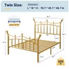 Allewie 14 Inches Twin Size Metal Platform Bed Frame with