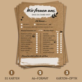 Wedding Game Cardboard - 52 Vintage Postcards to Fill In - Wedding Gift & Creative Alternative to Guest Book - by Sophies Kartenwelt