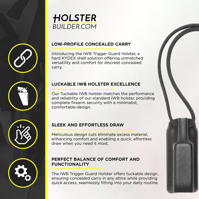 HolsterBuilder Trigger Guard Holster, Minimalist Trigger Protection, Quick & Smooth