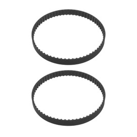SING F LTD 2pcs 130XL 037 Timing Belt 65 Teeth 10mm Width Rubber Geared Cogged Belt Industrial Toothed Drive Belt 330mm Mechanical Replacement Belts Black