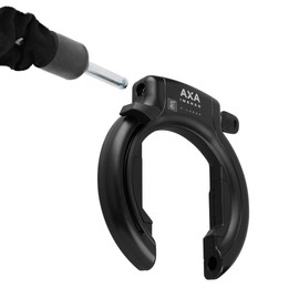 AXA Imenso X Large - Chiave non sfoderabile - Apertura larga 70 mm - Livello di sicurezza 12 - Combinabile con catena inserita, nero