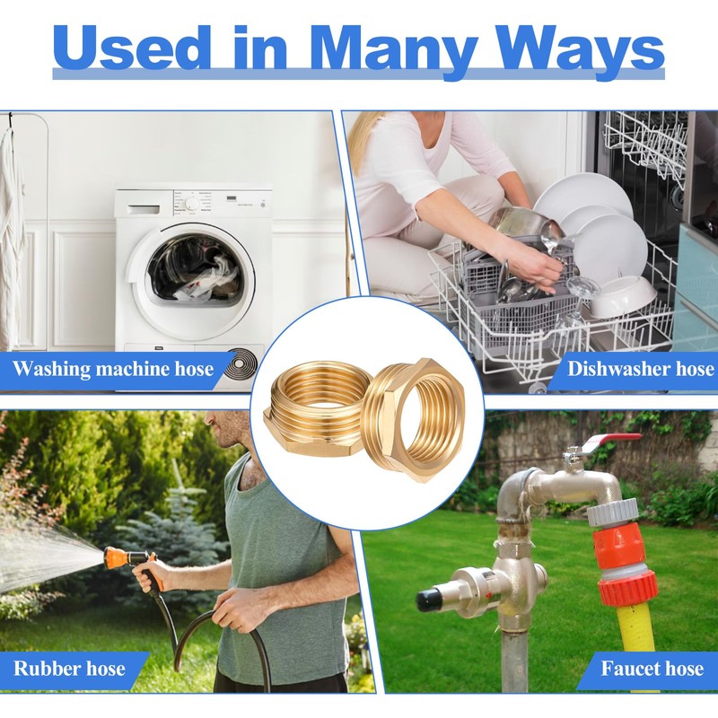 3 pieces reducer 3/4 to 1/2 inch, brass reducer thread