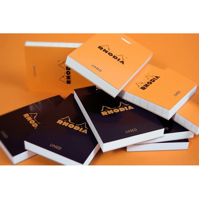 RHODIA 12600C - Stapled Notepad N°12 Orange - 8.5x12 cm