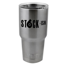 JDM Turbo Boost Stock-Ish Daily Vinyl Sticker Decal for Yeti Mug Cup Thermos Pint Glass (4" Wide - Decal ONLY, NO Cup)