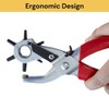 Spendeal Heavy Duty Leather Hole Punch Revolving Craft Puncher Hole