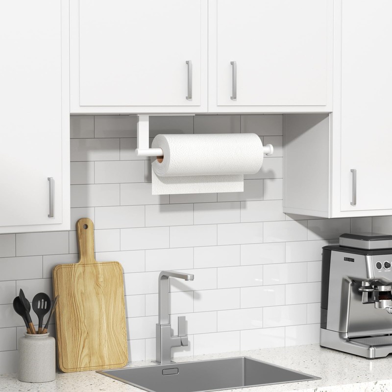 Paper Towel Holder Under Cabinet - Stainless Steel Paper Towel