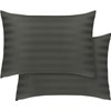 Hafaa Pillow cases 2 Pack – Olive Green Stripe Pillow