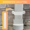 Downspout Gutter Downspout Strap Leader Strap 3x4 White Set of