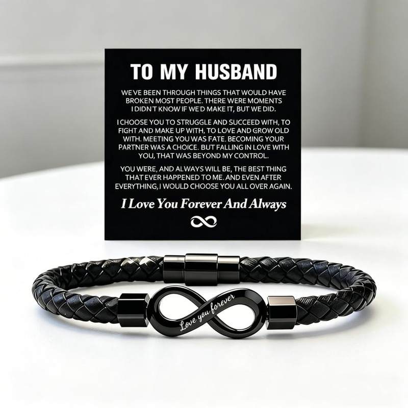 sunglnl To My Husband Bracelet, Love You Forever My Man