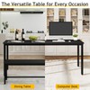 Rovibek 43" Dining Table Benches Set for 4, Modern Space