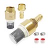Yovslop 1/2" Filter Brass Foot Check Valves with Hose Connection,