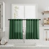 Linen Cafe Boho Kitchen Short Curtains 24 Inch Length 2