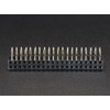 Adafruit 0.1" 2x20-pin Strip Right Angle Female Header [ADA2823]