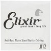 Elixir 13012 Strings Anti-Rust Plated Plain Steel Single String (.012)
