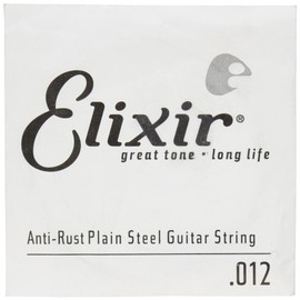 Elixir 13012 Strings Anti-Rust Plated Plain Steel Single String (.012)