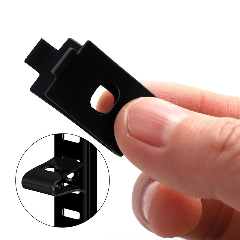 20Pcs Adjustable Cabinet Shelf Bracket Clips, Metal Shelf Bracket Clips,