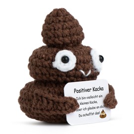 Aruigu Pocket Hug Positive Gifts, Creative Knitting Wool, Positive Potato Doll Replacement, Courage Gift, Get Well Soon Gift, Lucky Charm Exam Gift