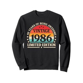 40th Birthday – Vintage 1986 Limited Edition 40 Years Old Sweatshirt
