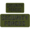 SECURITY F EMBROIDERY PATCH 10X4 AND 6X3 HOOK ON BACK