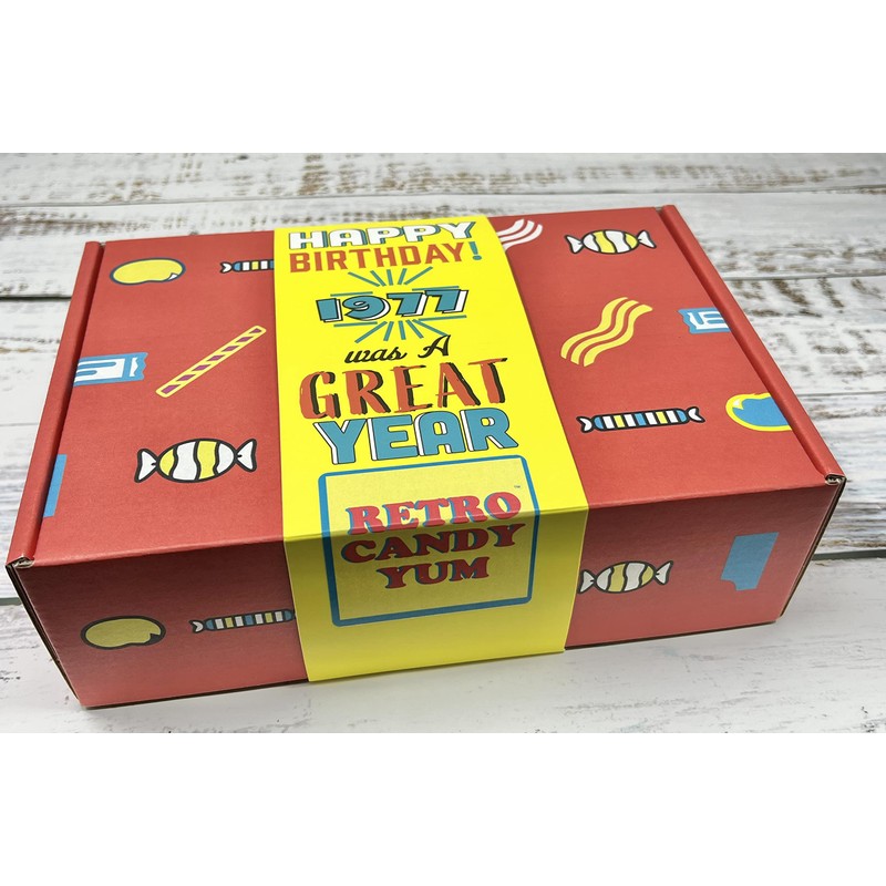 RETRO CANDY YUM ~ 1977 48th Birthday Gift Box Nostalgic