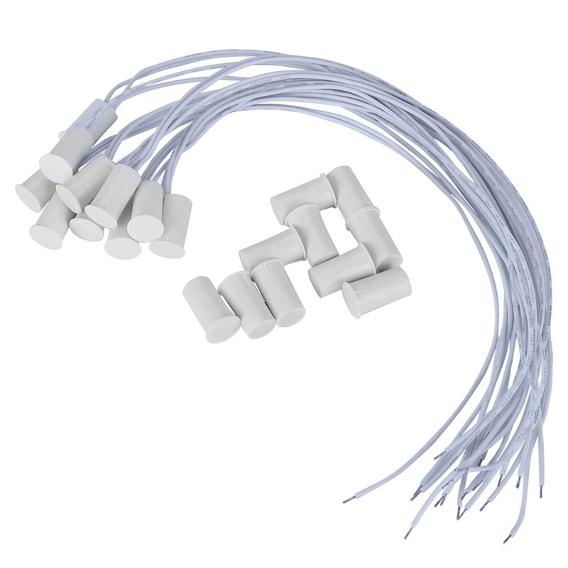 10pcs Wired Door Window Sensor Magnetic Switch for Home Alarm