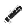 Primes DIY Heavy Duty Tower Bolt, Black, 10 Inch, Steel,