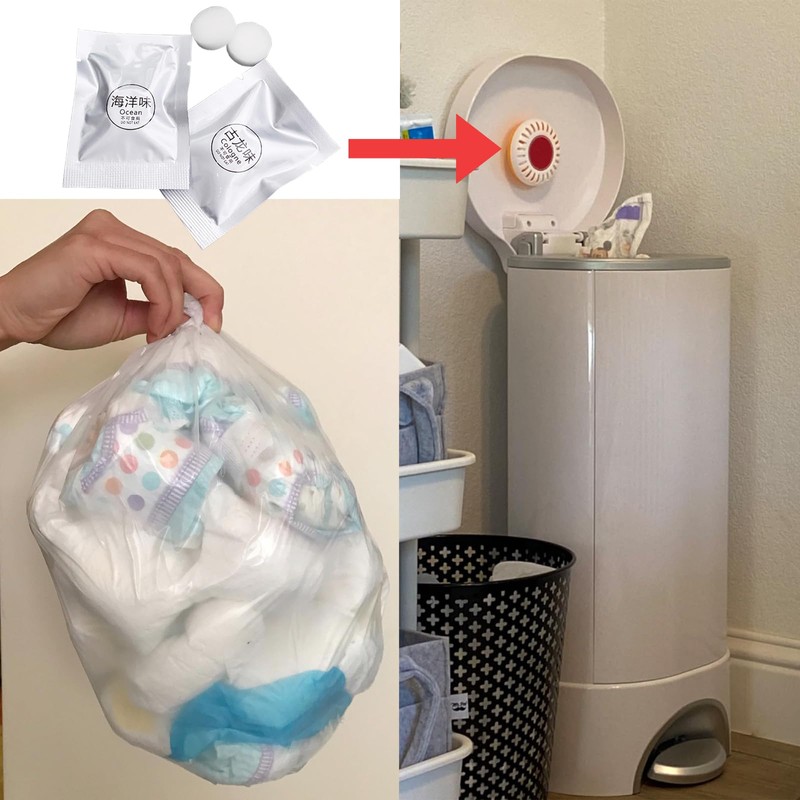 24 Pack Diaper Pail Air Freshener Pads Diaper Pail Deodorizer