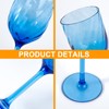 KOXIN-KARLU Unbreakable Classic 14 ounce All-Purpose Plastic Stem Wine Glasses