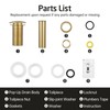 KES Sink Drain Without Overflow Bathroom Pop Up Drain Assembly
