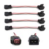 HiSport - Adaptadores para inyector de combustible, conectores EV6 a