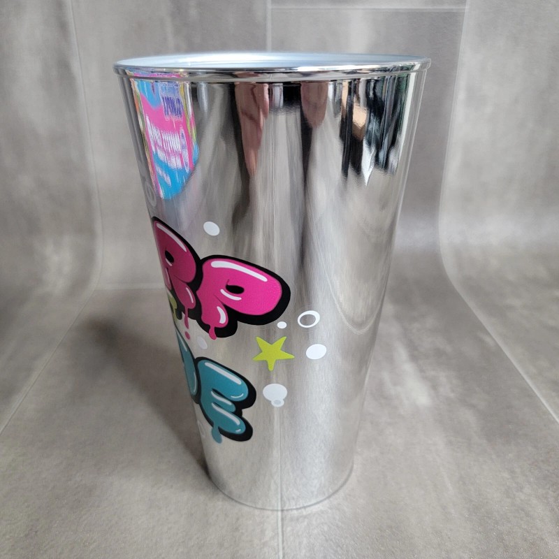7-11 Limited Edition 7-11 Chrome Silver & Gold Plastic Slurpee