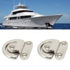 Stainless Steel Marine Folding Pad Eye Cleat Heavy Duty D