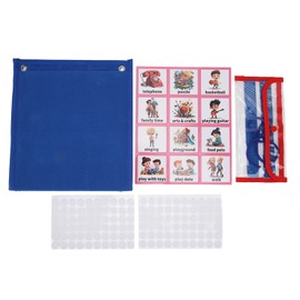Kids Visual Schedule Waterproof Bright Colors Tear Resistant Autism Learning Materials for Children