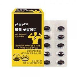 Prostate N Black Saw Palmetto 30g 60 tablets × 1 / 전립선엔 블랙 쏘팔메토 30g 60정 × 1개