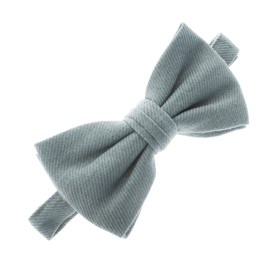 My Lello Baby Linen Adjustable Pre-Tied Bow Tie - Smoky Blue