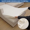 Eismodra Sectional Couch Covers Chaise Cushion Cover for Sofa L