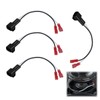 4 Pcs 72-5600 Speaker Harness, Car Front Rear Door Speakers