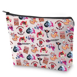 BLUPARK HH Inspired Gift Made Me Do It Makeup Bag Funny Cartoon Pattern Cosmetic Bag Musical Comedy Lover Gift, Made Me Do It, Retro