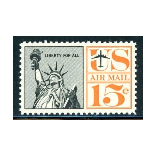 1961 Statue of Liberty Airmail Single 15c Postage - MNH,