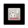 Single Socket Surround | Square | Acrylic Back Panel or