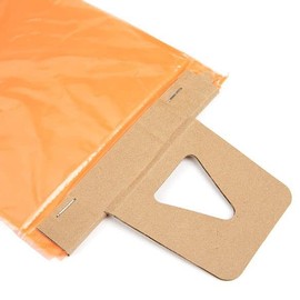 ClearBags LDPE Newspaper Bags, 6x19, Orange, 1000 Pack, Plastic Poly Bags for Newspapers, Packaging Sleeves for Flyers Catalogs, Perforated Tear Off, Protect Against Weather Bugs, .8 Mil, NPBO2B