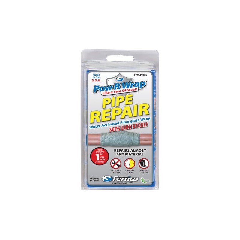 Fernco Fiberglass Repair Kit, 2 x 48 In, Gray, 1
