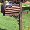 2025 American Flag Welcome Magnetic Mailbox Cover，7.4 July Fourth Festival