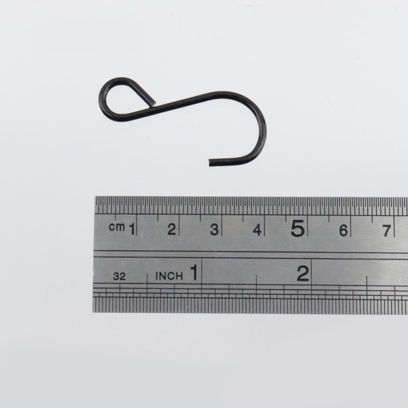 T Tulead 30PCS S-Hooks Small Metal Hanging Hooks 1.6" Black