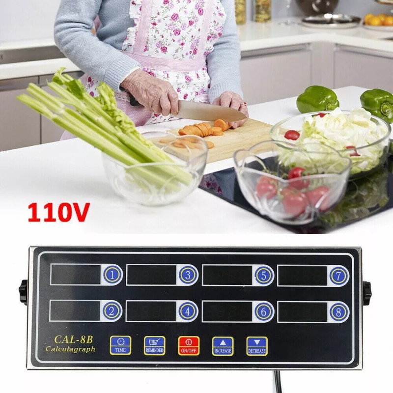 Kitchen YOOYIST Commercial 8 Channel Kitchen Timer Digital Restaurant Timers