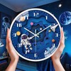 WEEKSUN 25 cm Children's Wall Clock, Silent Wall Clock, Easy
